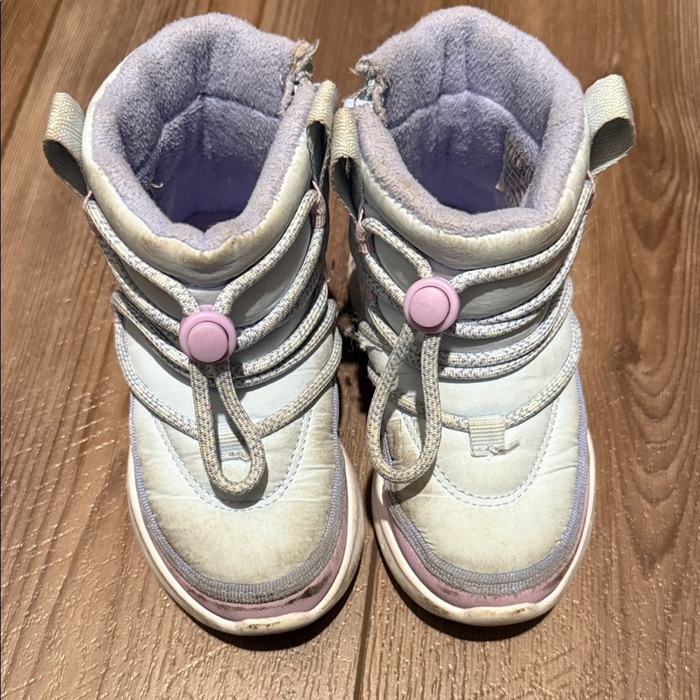 Skechers Kids Snow Boots with Purple and Blue Accents Toddler Size 7
